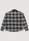 Vague Studios Logo Zip Flannel Black Vague Studios Logo Zip Flannel Black - Image 2 | Authenticated at Pieces Los Angeles
