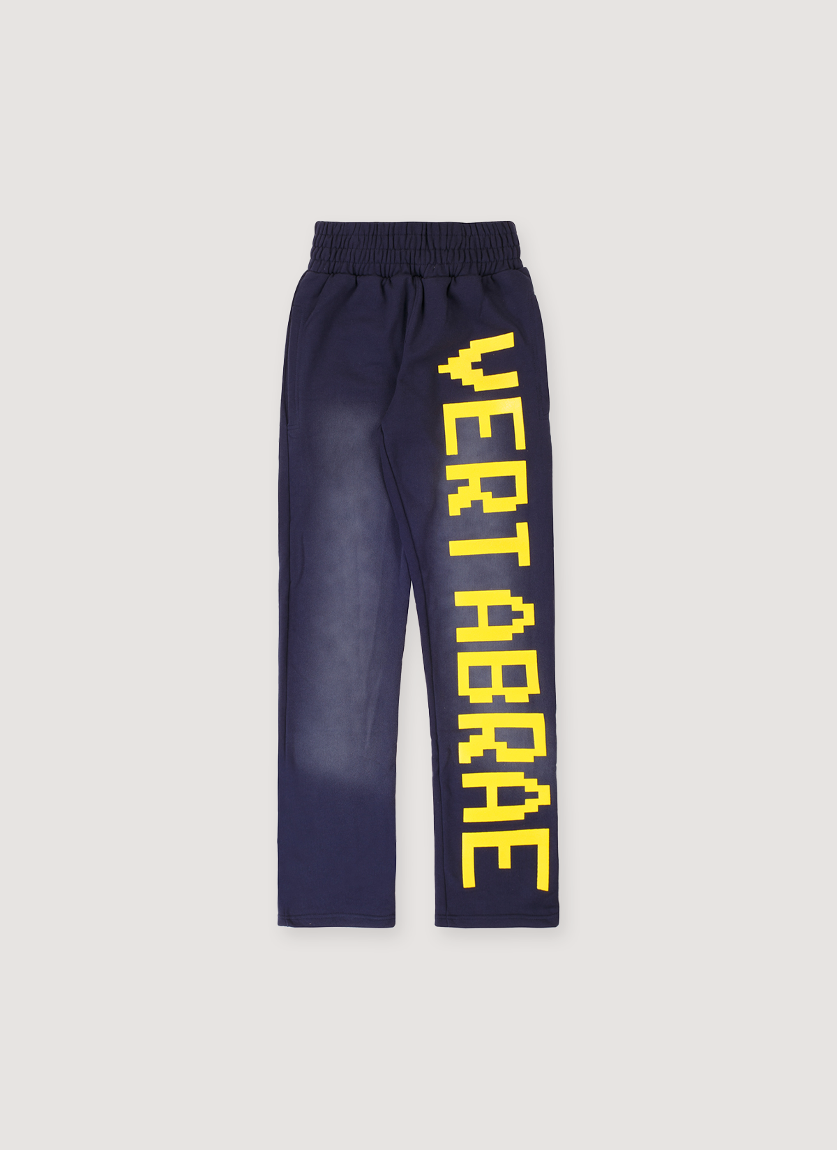 Vertabrae Logo Sweatpants Navy Yellow