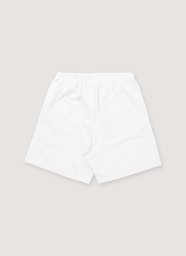 Balenciaga Logo Embroidered Wide Leg Sweatshorts White alternate view - Shop at Pieces Los Angeles