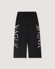 Vague Studios Pleated Logo Sweatpants Black