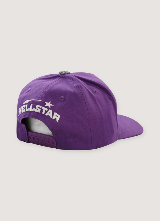 Hellstar Logo Snapback Hat Purple