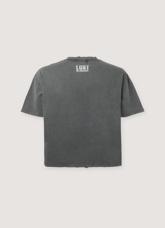 Lost Intricacy Lost Outline Tee Grey