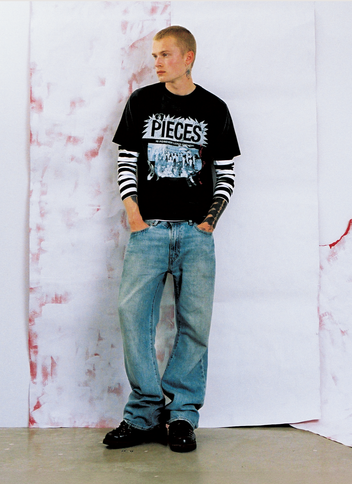 Pieces 4-EVER Tee Vintage Black