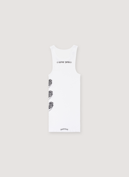 Chrome Hearts Love You Tank White