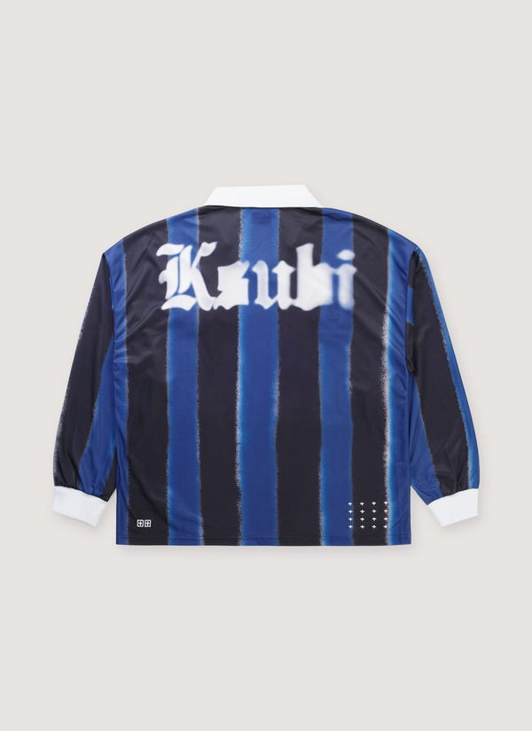 Ksubi Offside Mesh Longsleeve Jersey Blue Stripe alternate view - Shop at Pieces Los Angeles
