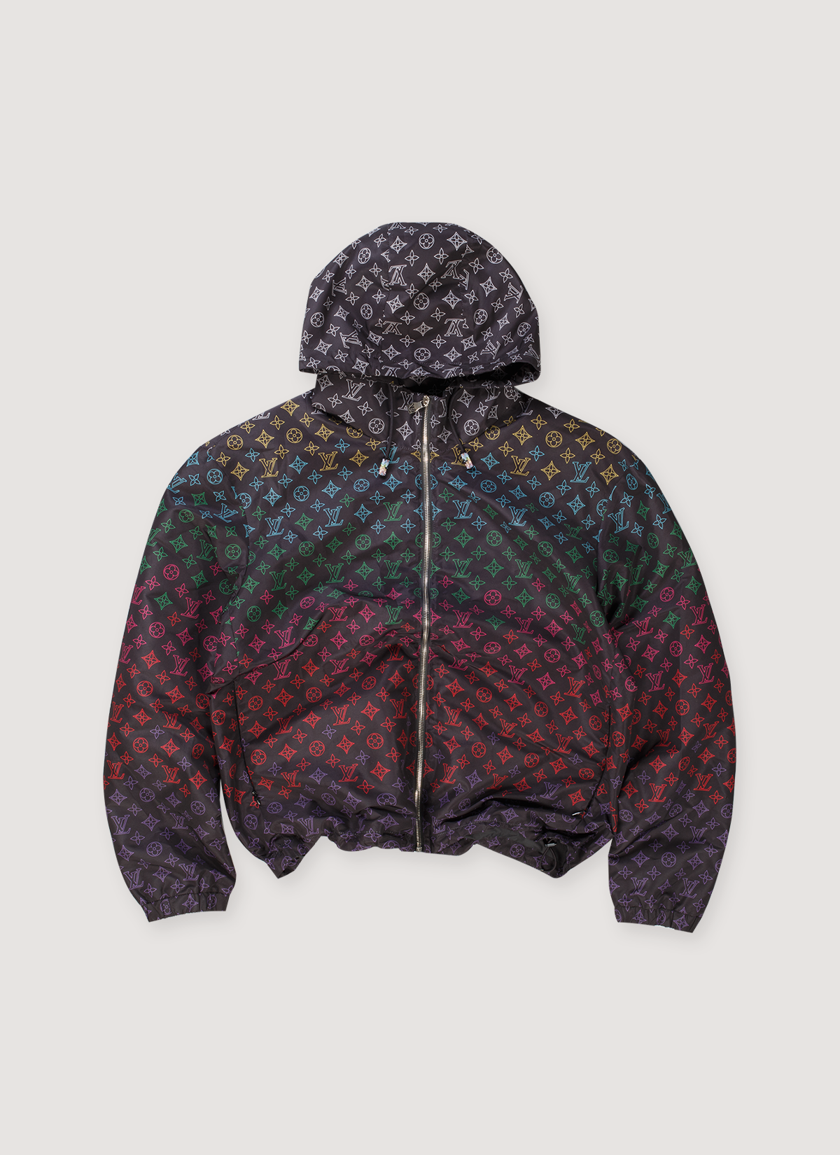 Louis Vuitton Monogram Flowers Gradient Windbreaker Black (Pre-Owned)