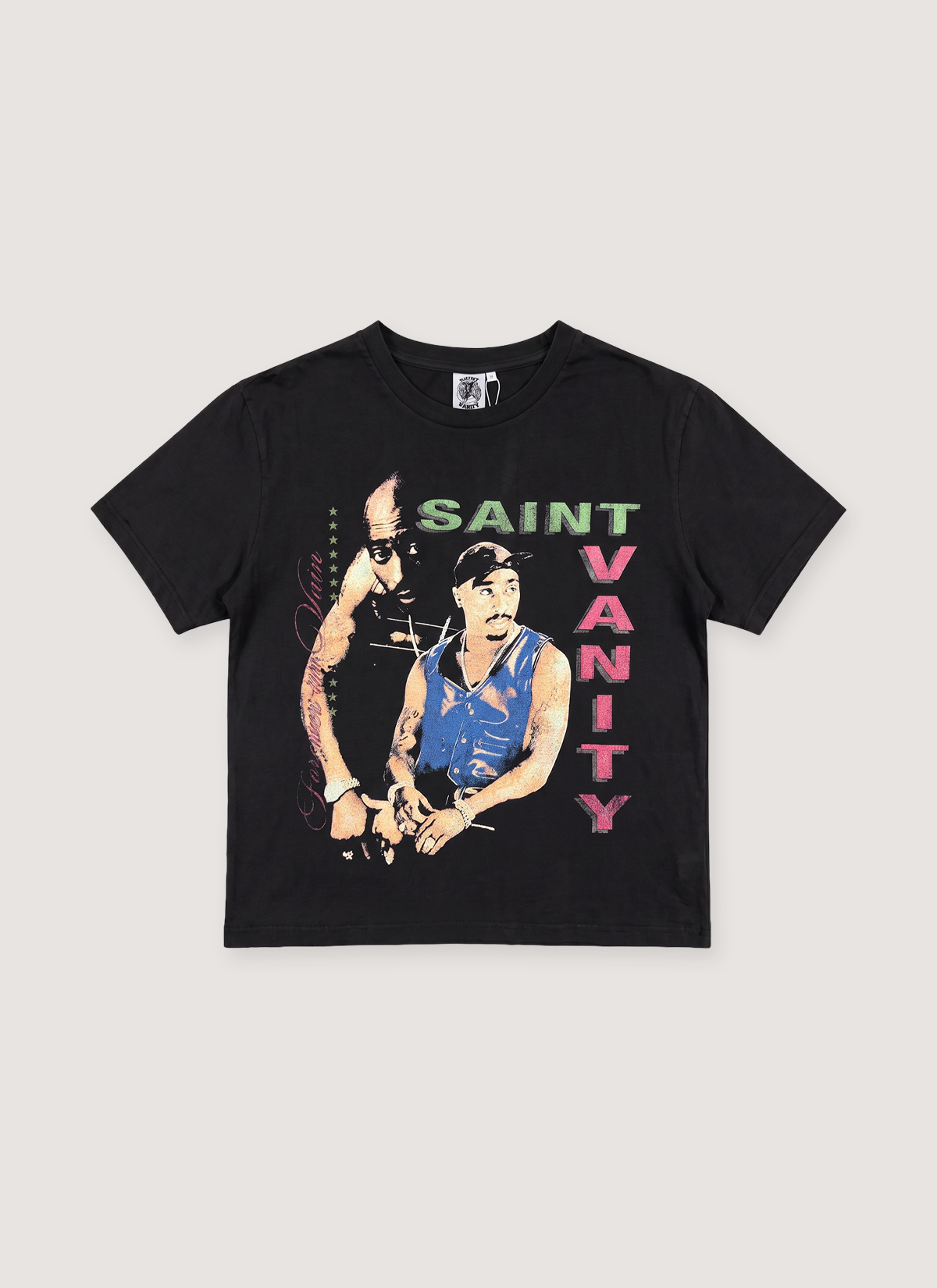 Saint Vanity Makaveli Tee Vintage Black
