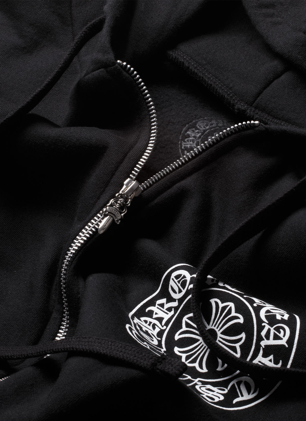 Chrome Hearts Malibu Horseshoe Zip Up Sweatshirt Black Chrome Hearts Malibu Horseshoe Zip Up Sweatshirt Black - Image 3 | Authenticated at Pieces Los Angeles