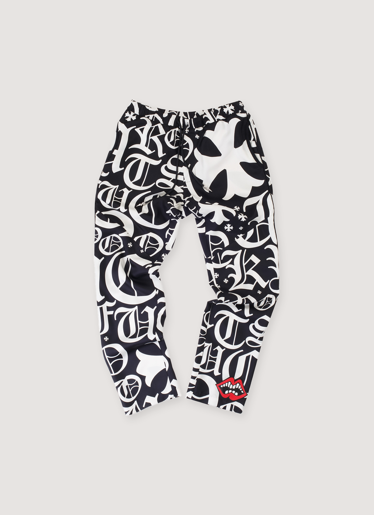Chrome Hearts Matty Boy Silk Pants Black White (Pre-Owned)