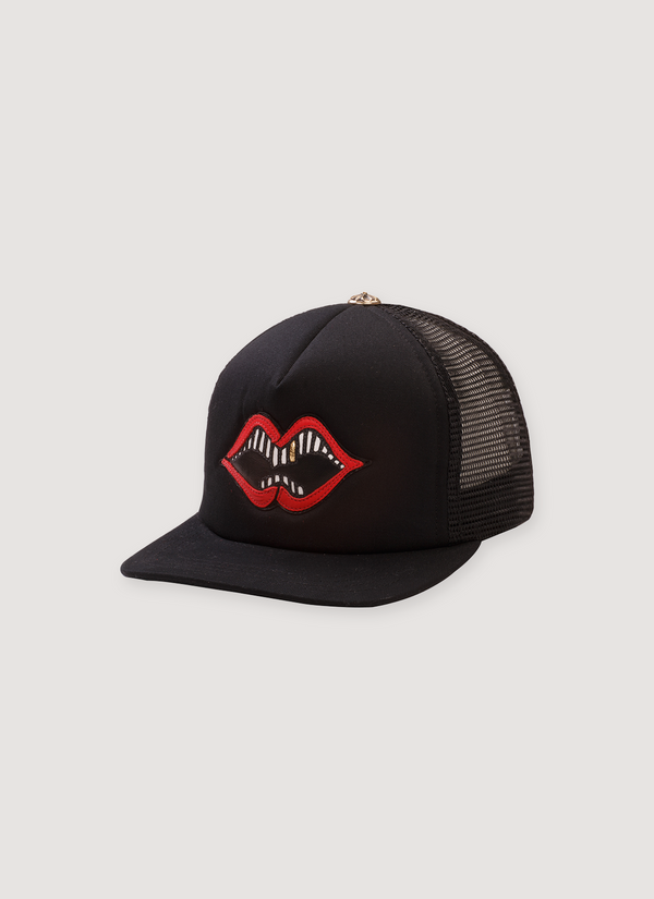 Chrome Hearts Chomper Patch Trucker Black Chomper Patch Trucker Black - Authenticated Hats | Pieces Los Angeles