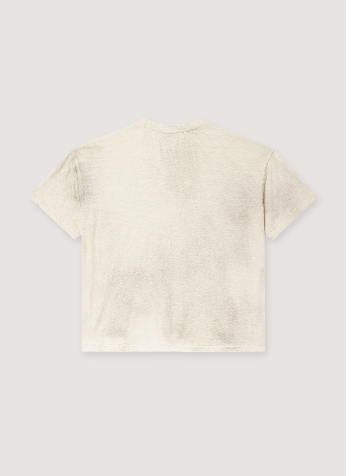 Vale Forever Mayhem Tee Cream faded back view black distressings Vale Forever Mayhem Tee Cream - Image 2 | Authenticated at Pieces Los Angeles