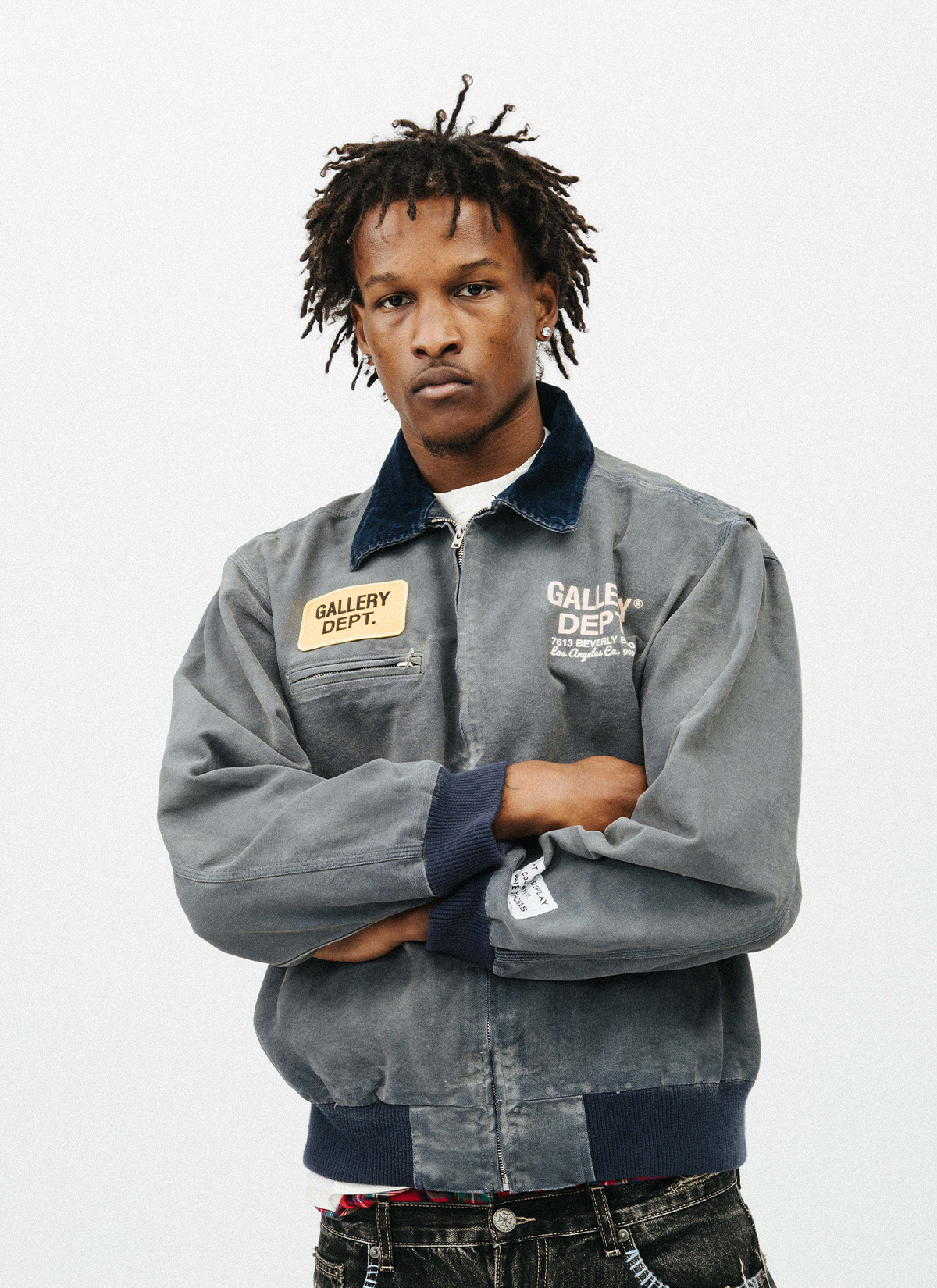 Gallery  Dept. Mechanic Jacket Navy Gallery  Dept. Mechanic Jacket Navy - Image 3 | Authenticated at Pieces Los Angeles