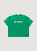 Chrome Hearts Short Sleeve Mesh Jersey Green Chrome Hearts Short Sleeve Mesh Jersey Green - Image 1 | Authenticated at Pieces Los Angeles