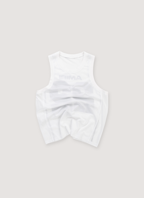 Amiri Mesh Tank Top White (Pre-Owned) alternate view - Shop at Pieces Los Angeles