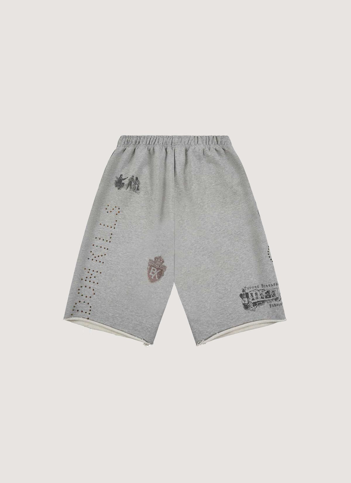 Boredom Kills Message Sweatshorts Grey Boredom Kills Message Sweatshorts Grey - Image 2 | Authenticated at Pieces Los Angeles