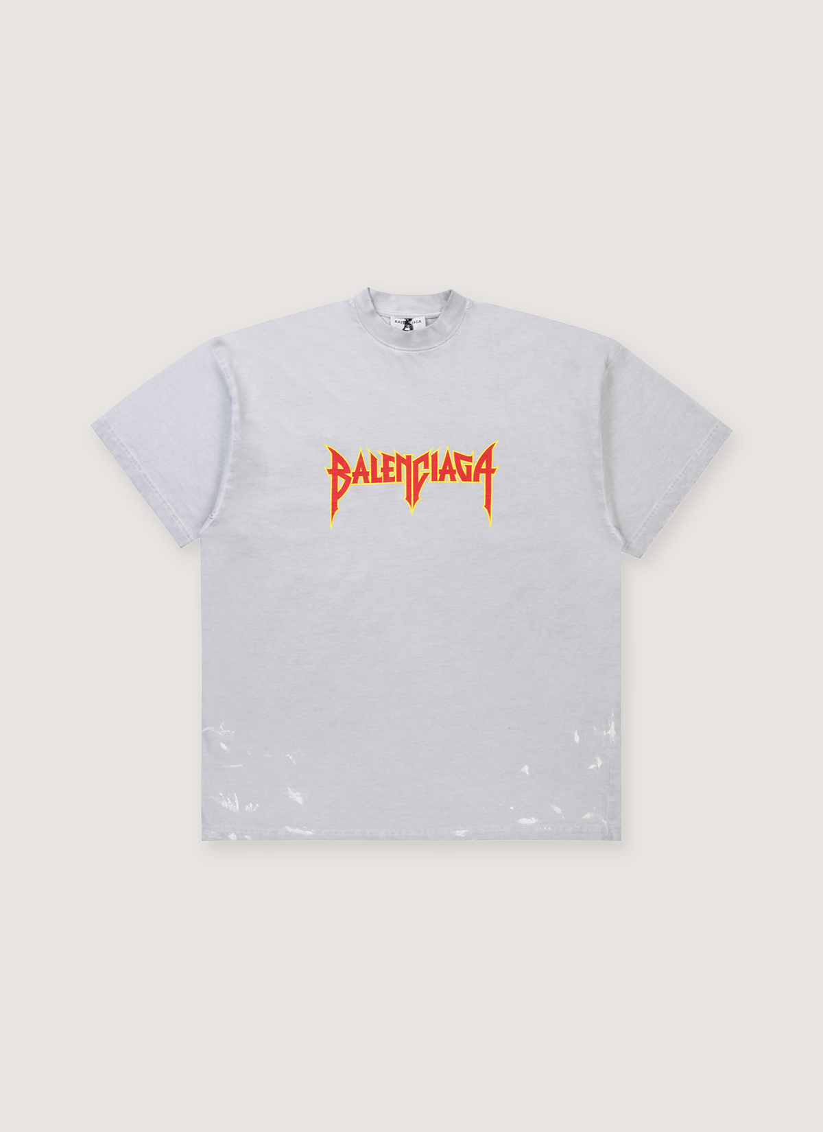 Balenciaga Metal Logo Tee Dirty White