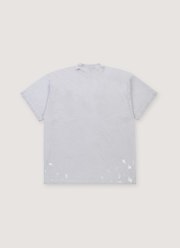 Balenciaga Metal Logo Tee Dirty White alternate view - Shop at Pieces Los Angeles