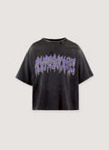Lost SHDWS Metallic Font Tee Vintage Black Lost SHDWS Metallic Font Tee Vintage Black - Image 1 | Authenticated at Pieces Los Angeles
