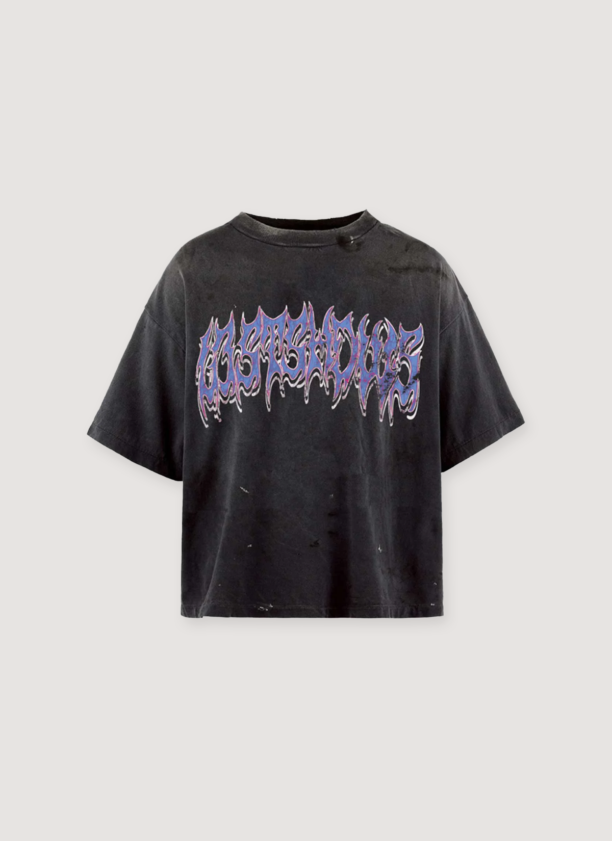 Lost SHDWS Metallic Font Tee Vintage Black