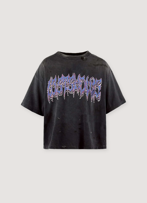 Lost SHDWS Metallic Font Tee Vintage Black Metallic Font Tee Vintage Black - Authenticated T-shirts | Pieces Los Angeles