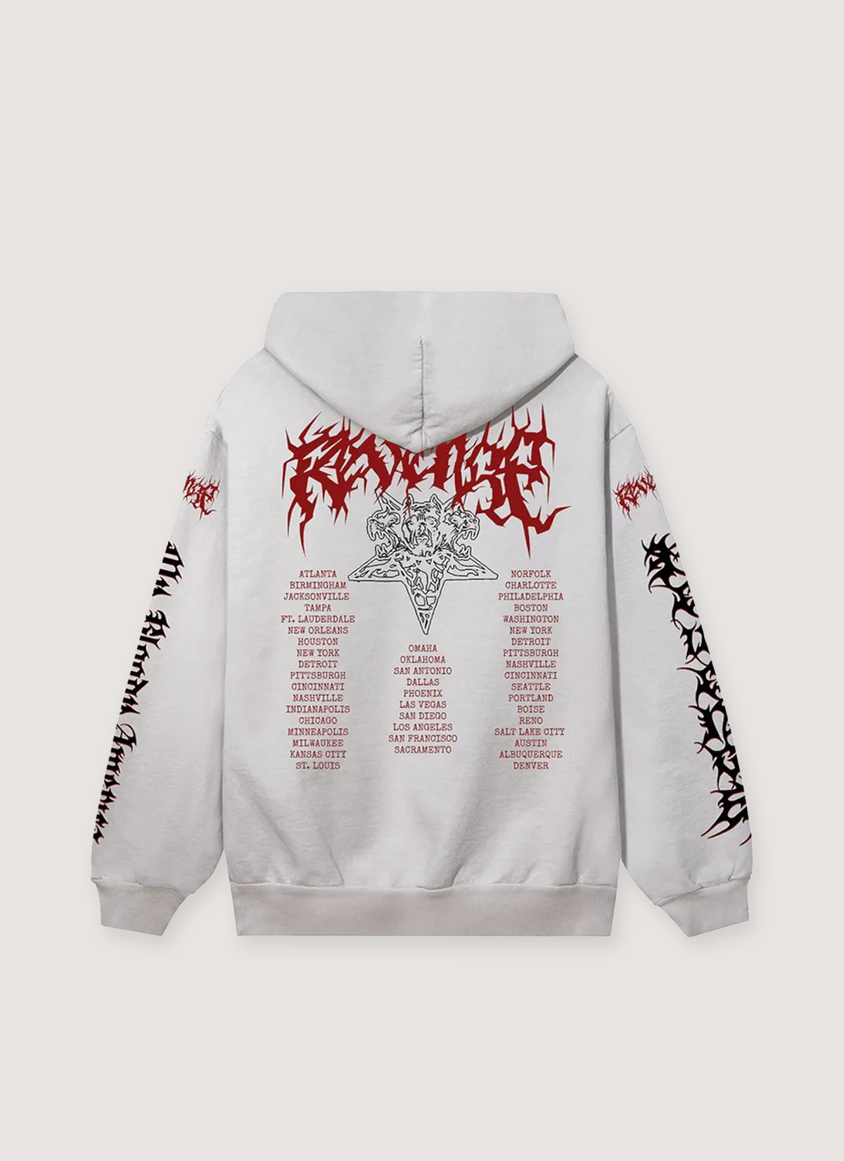 Revenge City Morgue Metal Tour Sweatshirt Revenge City Morgue Metal Tour Sweatshirt - Image 4 | Authenticated at Pieces Los Angeles