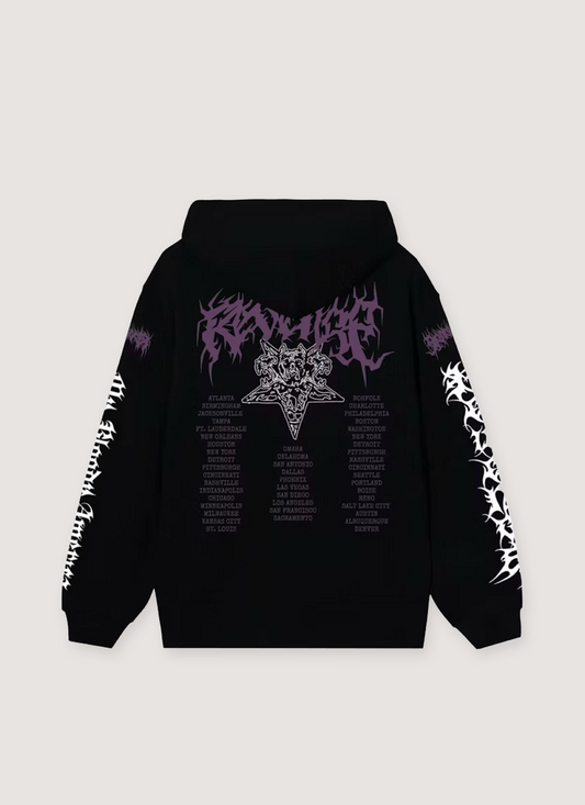 Revenge City Morgue Metal Tour Sweatshirt Black Purple