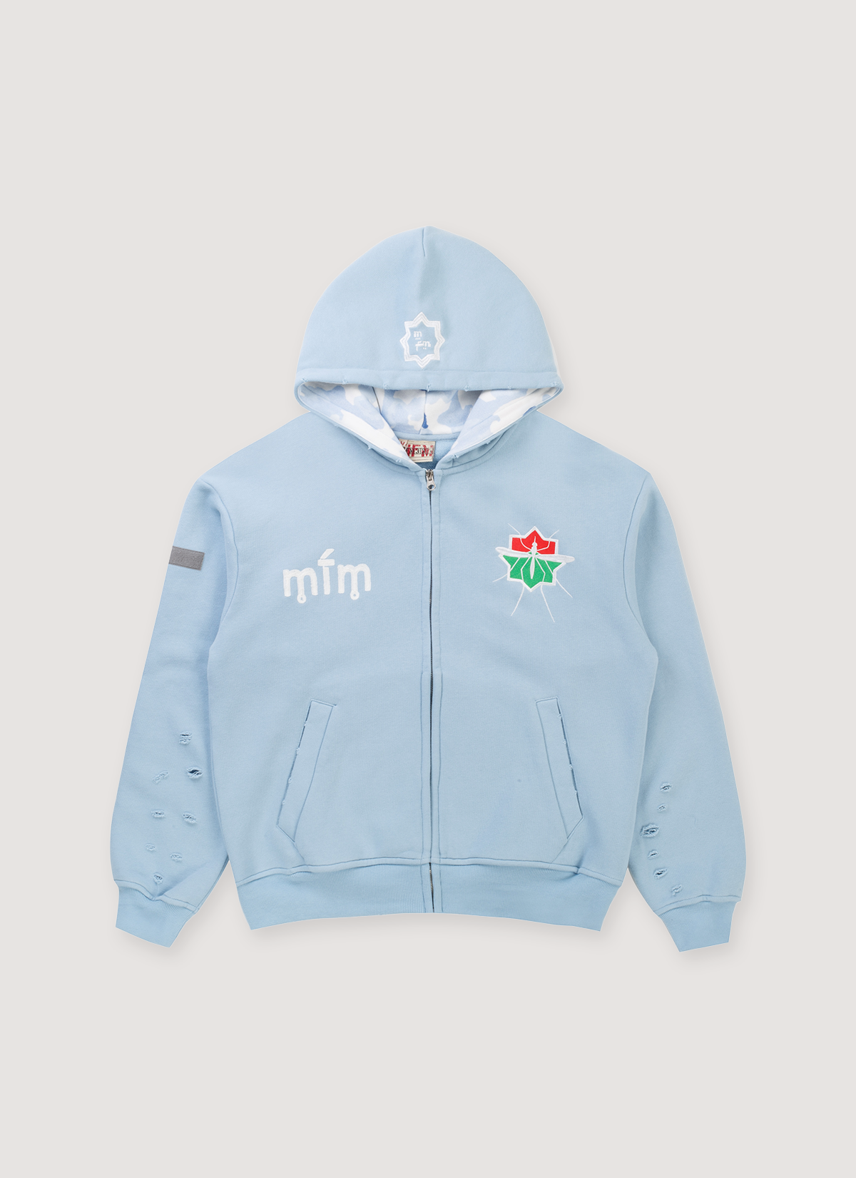 Murd333r.FM Special Ops Zip Up Sweatshirt Winter Militia