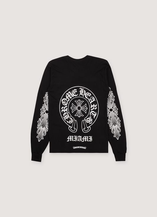 Chrome Hearts Miami Horseshoe Longsleeve Black