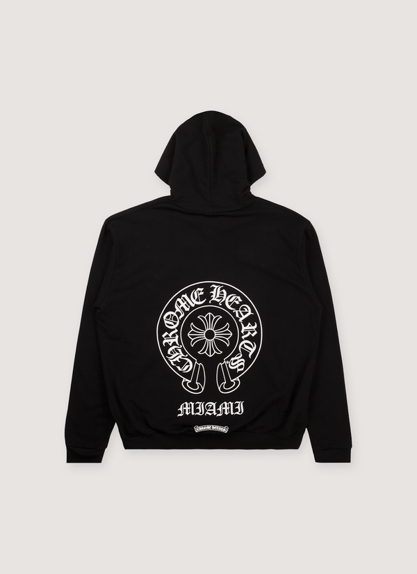 Chrome Hearts Miami Horseshoe Zip Up Sweatshirt Black alternate view - Shop at Pieces Los Angeles