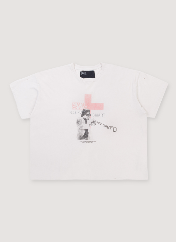 Paly Hollywood Miami Christ Tee Vintage White Miami Christ Tee Vintage White - Authenticated T-shirts | Pieces Los Angeles