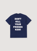 Revenge XXXtentacion Exclusive Don't Kill Your Friends Tee shirt navy with text, back view Revenge XXXtentacion Exclusive Don't Kill Your Friends Tee Navy - Image 2 | Authenticated at Pieces Los Angeles