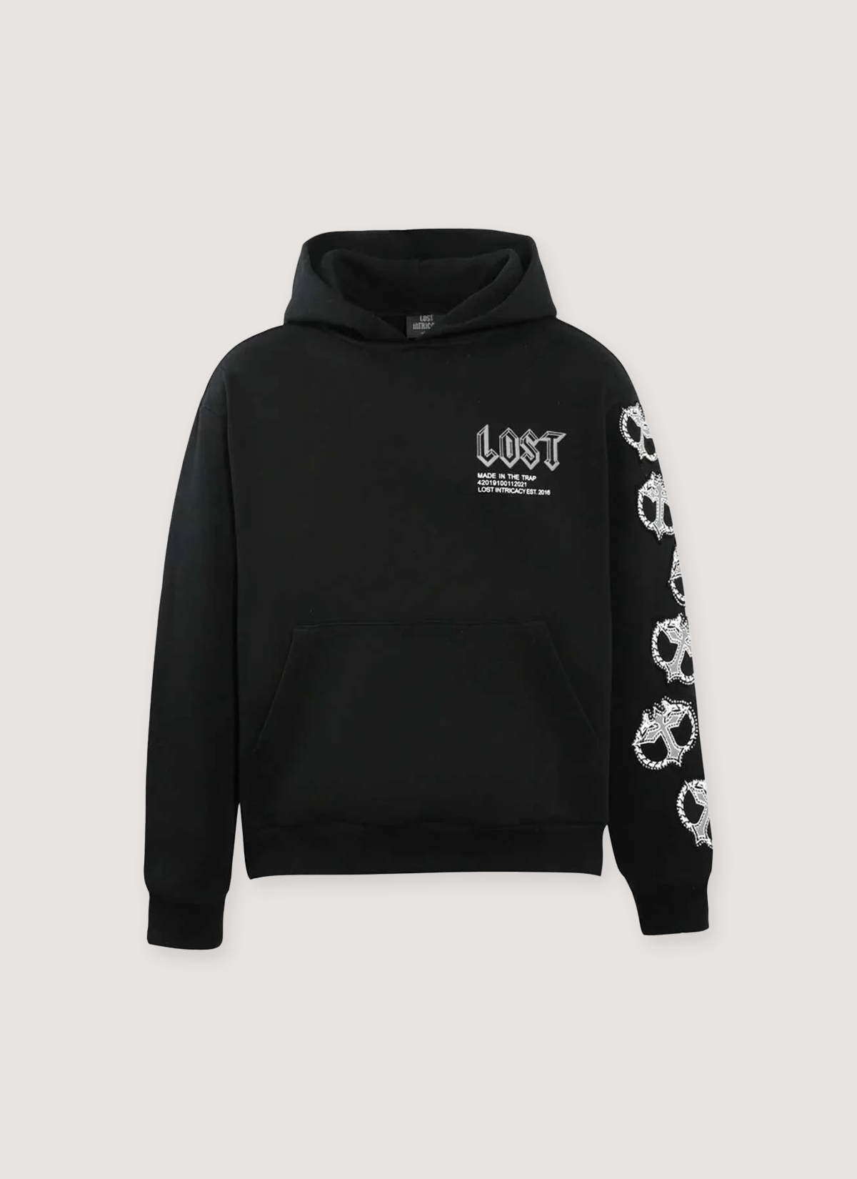 Lost Intricacy MITT Sweatshirt Black White Lost Intricacy MITT Sweatshirt Black White - Image 1 | Authenticated at Pieces Los Angeles