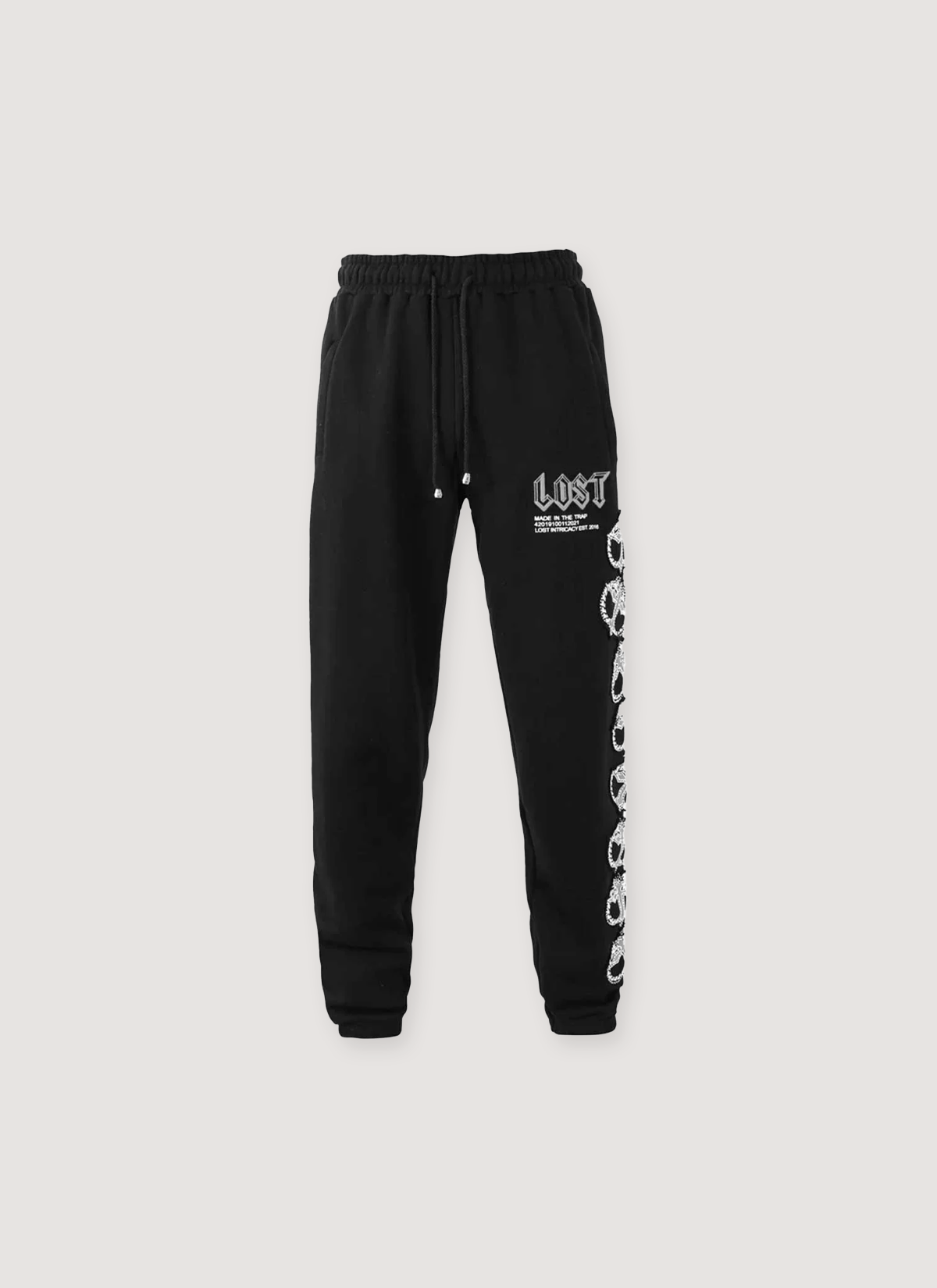Lost Intricacy MITT Sweatpants Black White