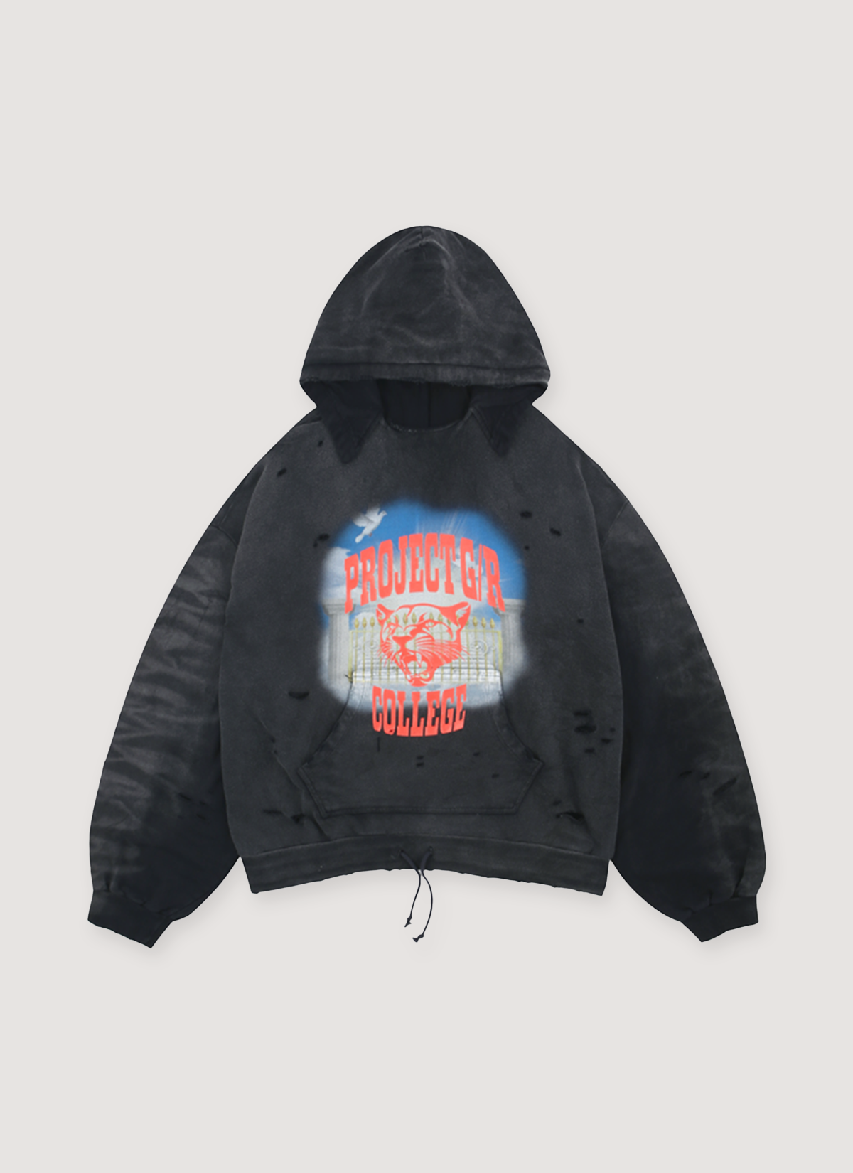 Project G/R Mixed Printed Vintage Sweatshirt Vintage Black