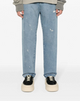 MM6 Maison Margiela Paint Splatter Straight Leg Jean Indigo