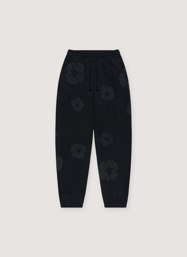 Denim Tears Cotton Wreath Sweatpants Black Monochrome Cotton Wreath Sweatpants Black Monochrome - Authenticated Sweatpants | Pieces Los Angeles