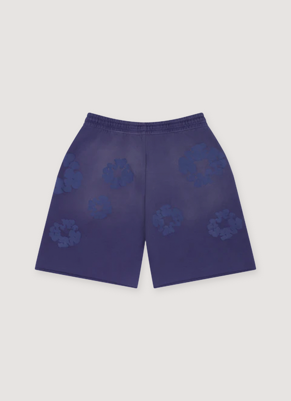 Denim Tears Mono Cotton Wreath Sweatshorts Washed Blue alternate view - Shop at Pieces Los Angeles