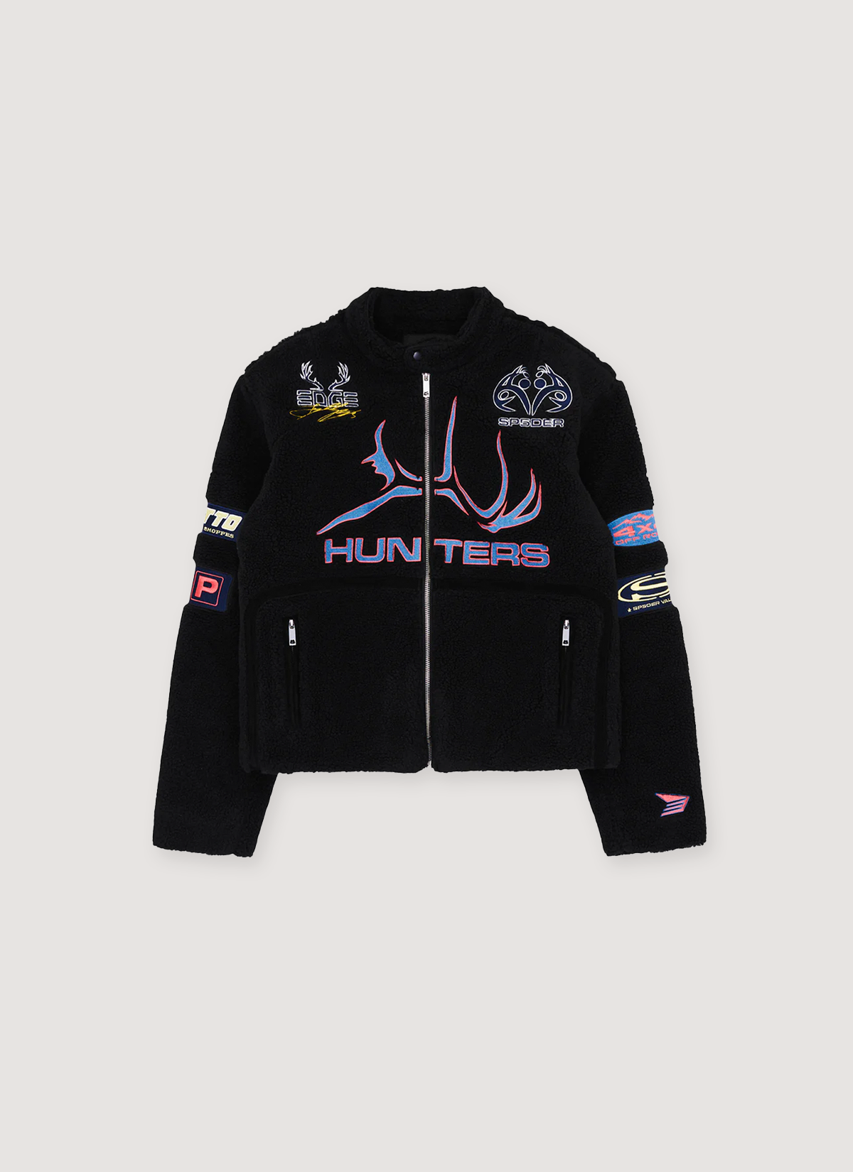 Sp5der Worldwide Sherpa Hunter Moto Jacket Black – PIECES