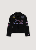 Sp5der Worldwide Sherpa Hunter Moto Jacket Black Sp5der Worldwide Sherpa Hunter Moto Jacket Black - Image 1 | Authenticated at Pieces Los Angeles