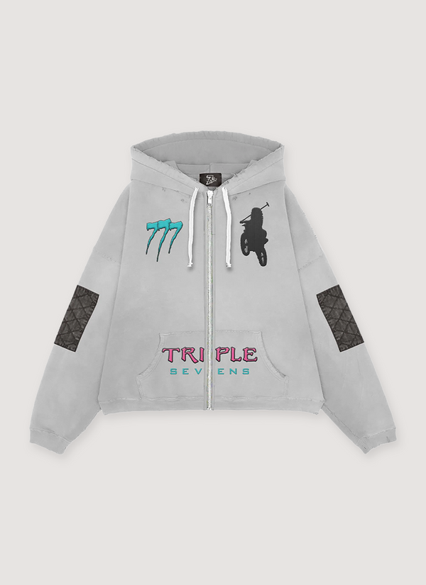 Triple Sevens Moto Vice Sweatshirt Grey Moto Vice Sweatshirt Grey - Authenticated Sweatshirts | Pieces Los Angeles