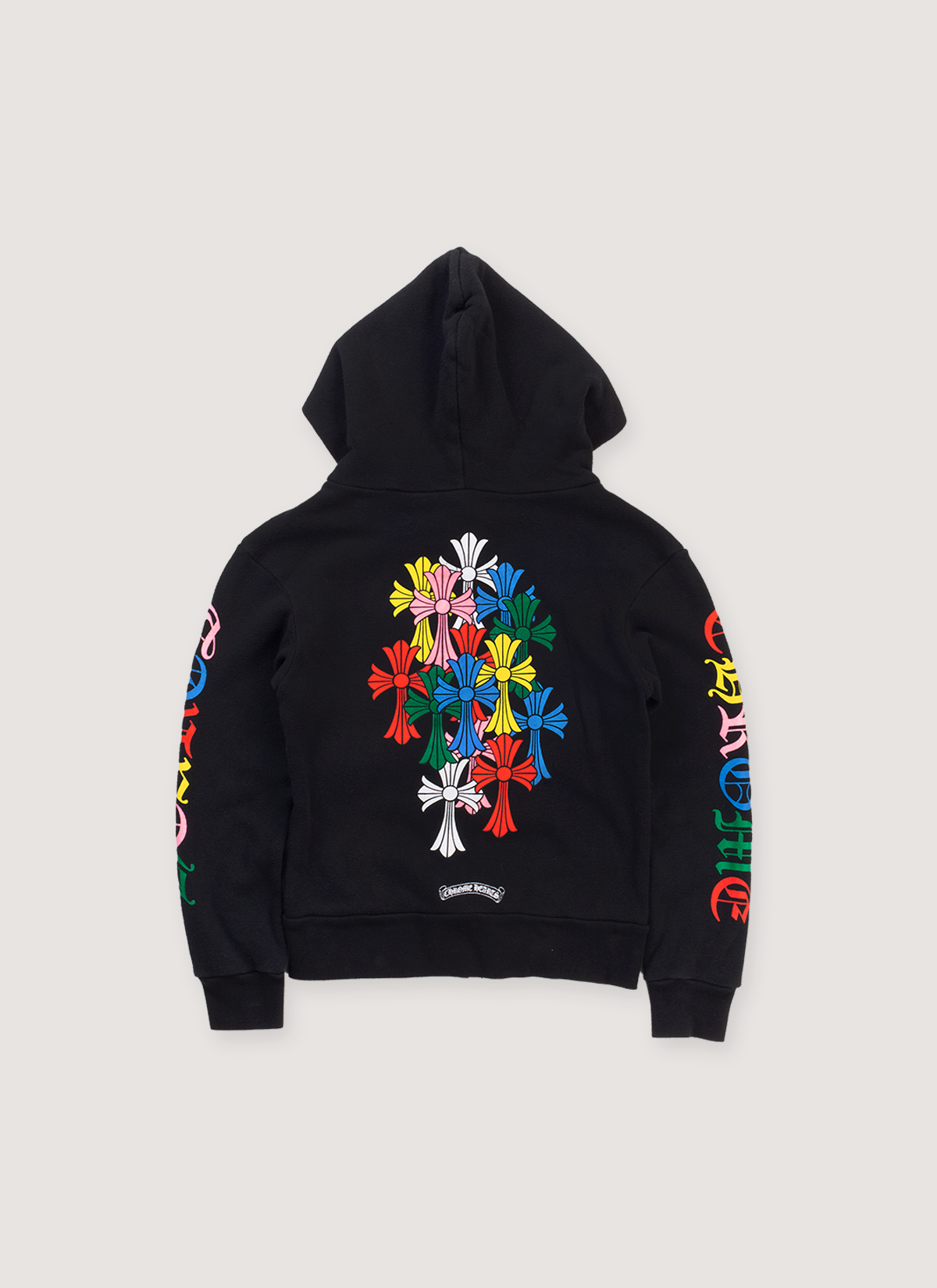 Chrome Hearts Multicolor Cemetery Cross Zip Up Sweatshirt Black [Kids] (Pre-Owned) Chrome Hearts Multicolor Cemetery Cross Zip Up Sweatshirt Black [Kids] (Pre-Owned) - Image 2 | Authenticated at Pieces Los Angeles