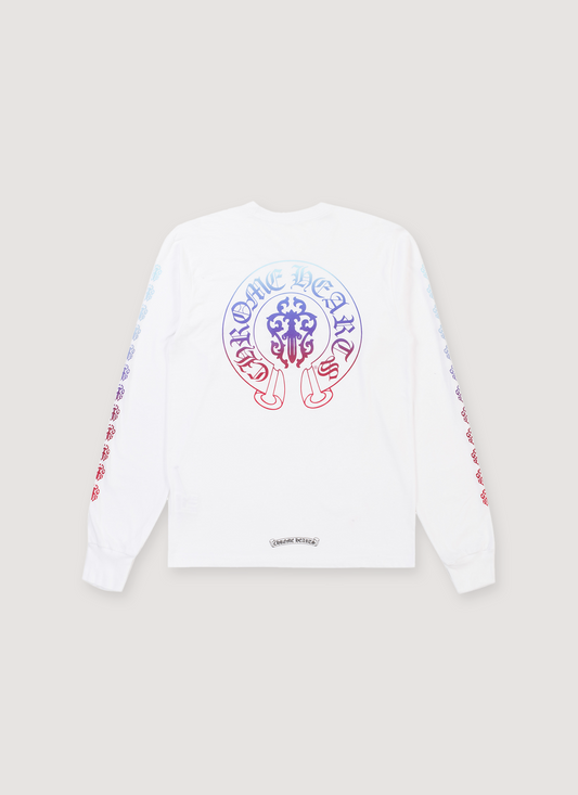 Chrome Hearts Gradient Motif Longsleeve White