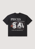 Pieces Left My Heart Tee Off Black Pieces Left My Heart Tee Off Black - Image 1 | Authenticated at Pieces Los Angeles
