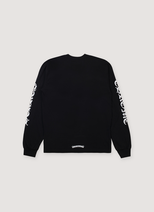 Chrome Hearts Neck Logo Longsleeve Black