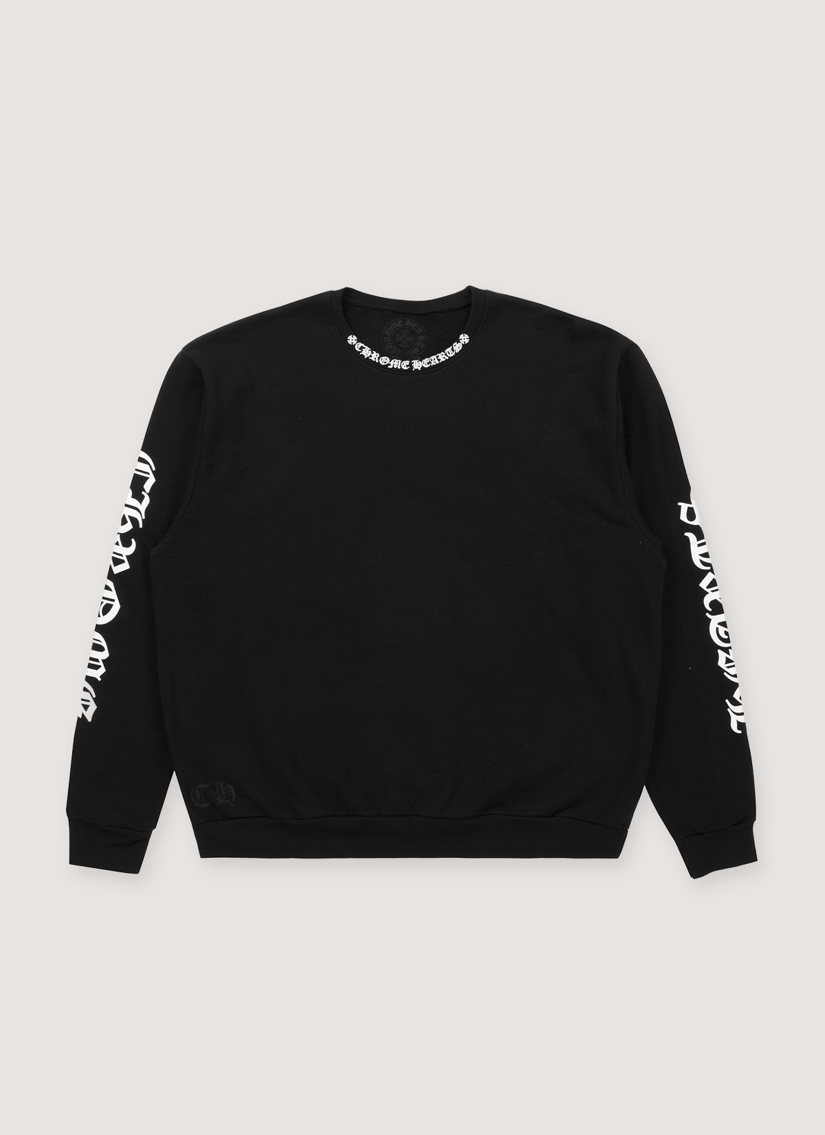 Chrome Hearts Neck Logo Crewneck Black