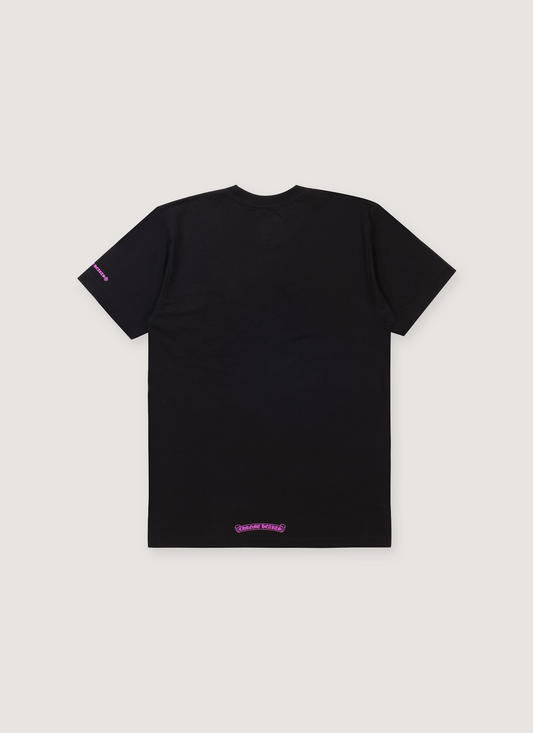 Chrome Hearts Neck Logo Tee Black Purple