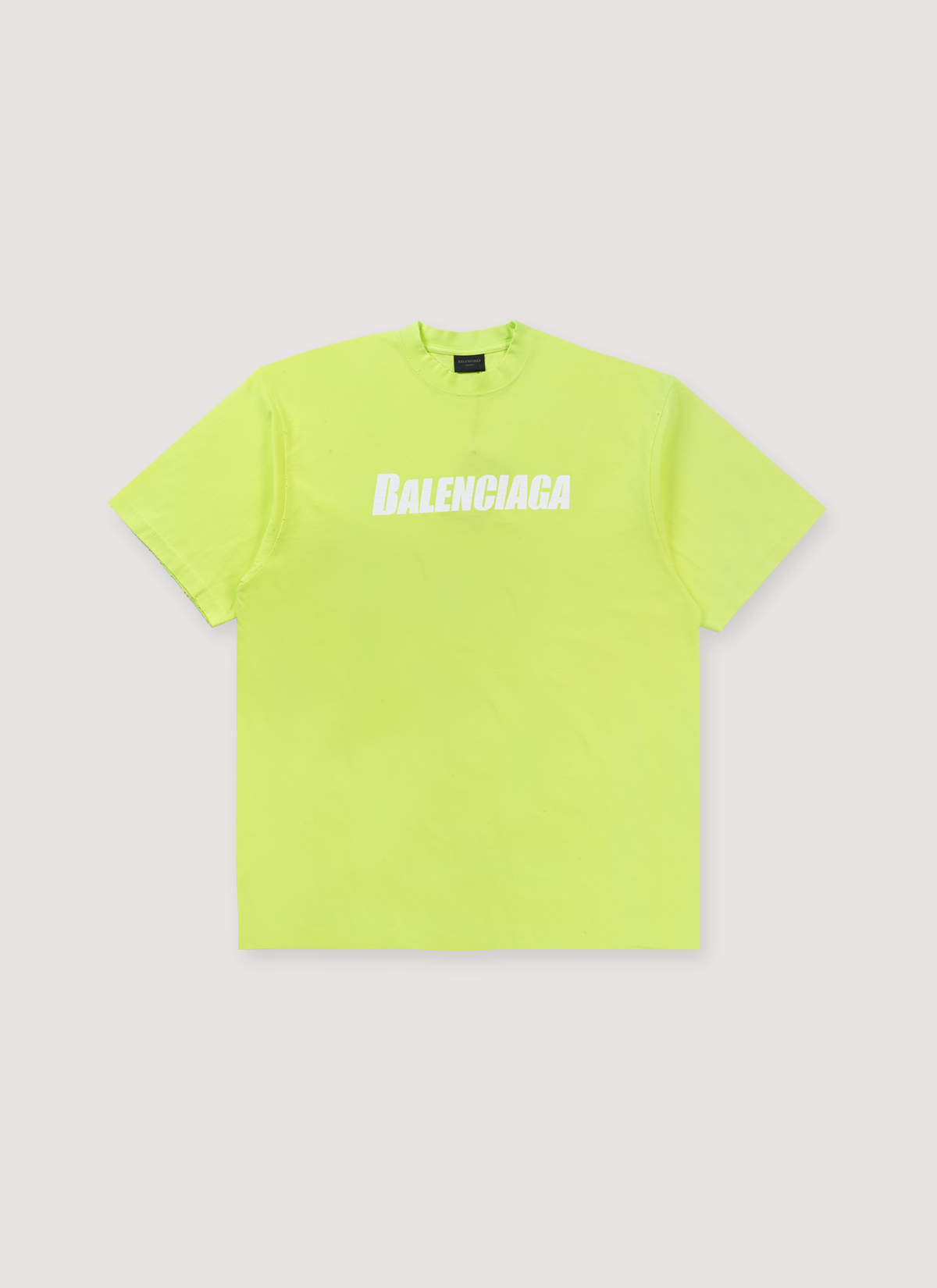 Balenciaga Caps Oversized Tee Neon
