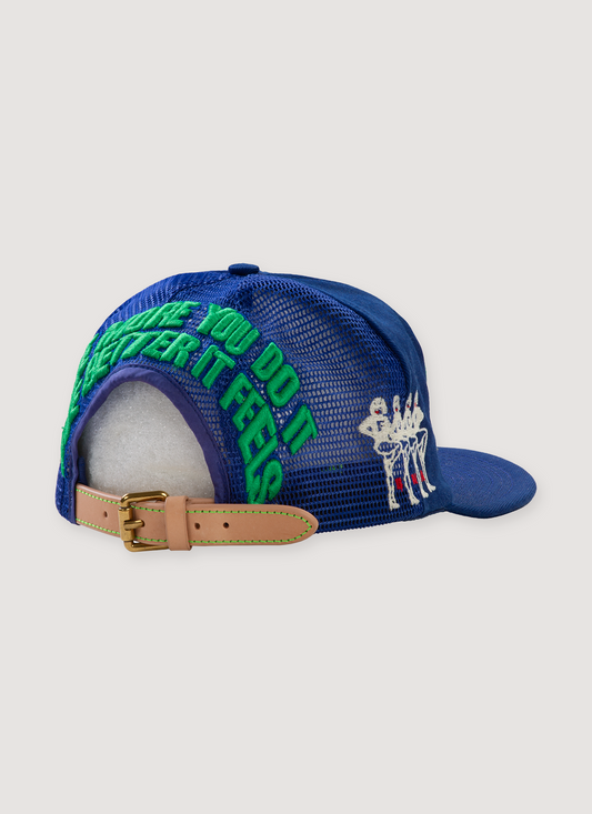 Next to Sex Trucker Hat Blue