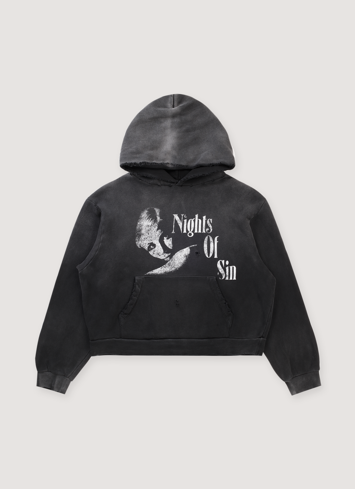 Night of Sin Sweatshirt Vintage Black