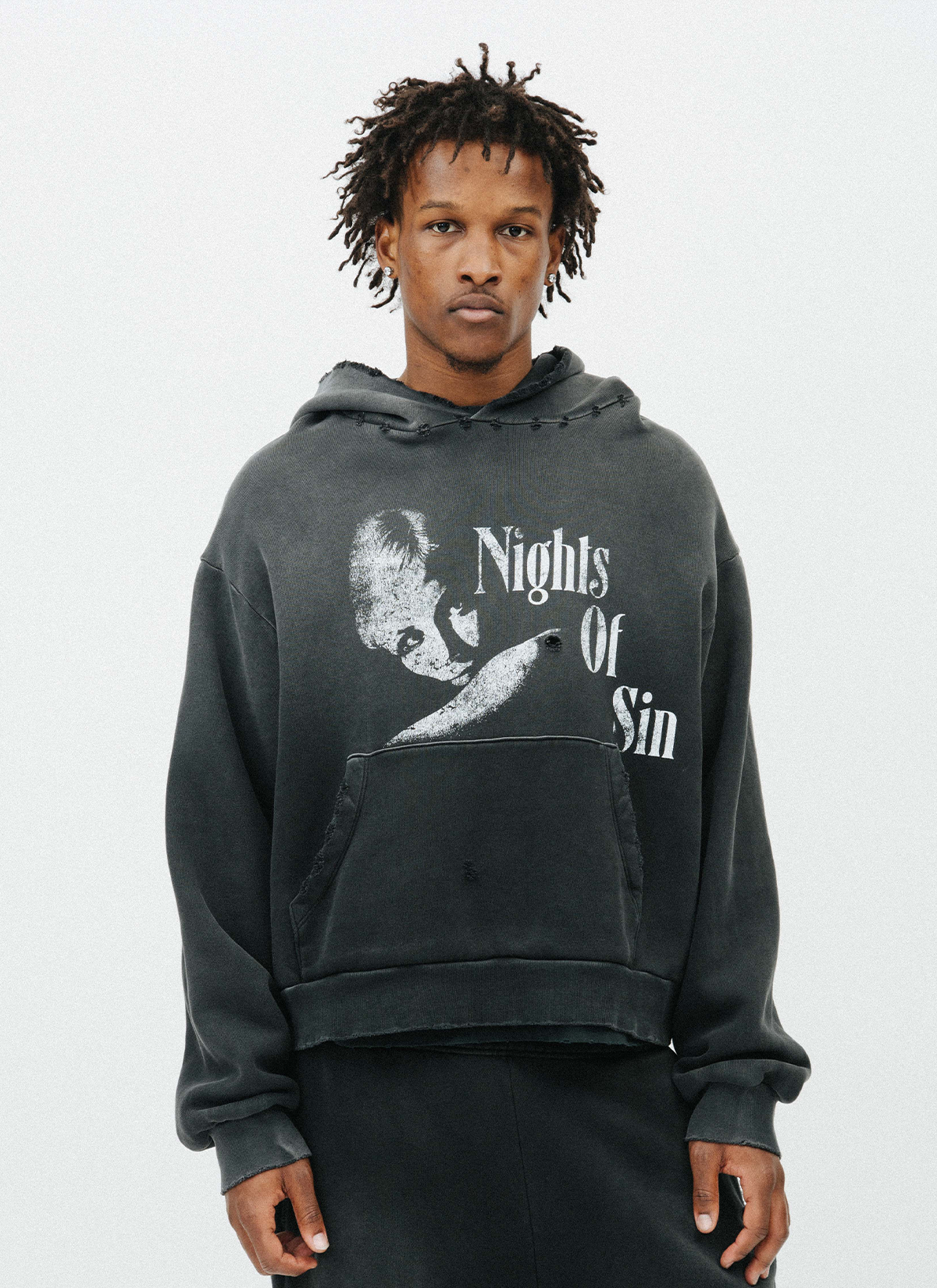 Eifles Night of Sin Sweatshirt Vintage Black Eifles Night of Sin Sweatshirt Vintage Black - Image 3 | Authenticated at Pieces Los Angeles